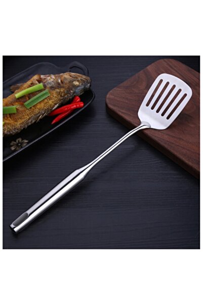 cc bin shihon High Quality Stainless Steel Matte Long Cooking Spoon Anti Rust...