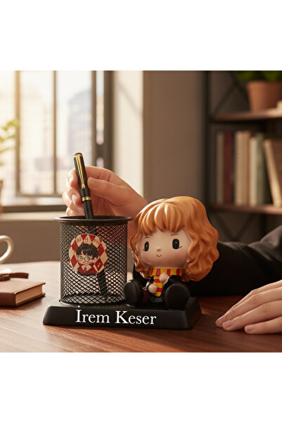 keyfim shop Kişiye Özel Hermione Temalı Kalemlik Ve Masaüstü Organizer – İsim...