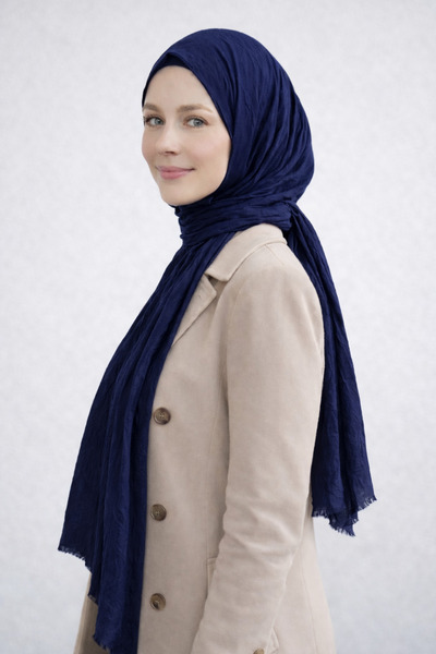 Merve Nayir Hijab Iron-Free Bamboo Crinkle Shawl