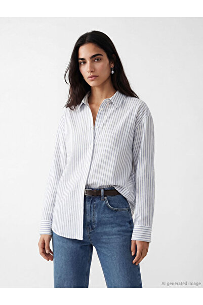 LC Waikiki I Striped Bol Dikim Women's Shirt from Freezen Store