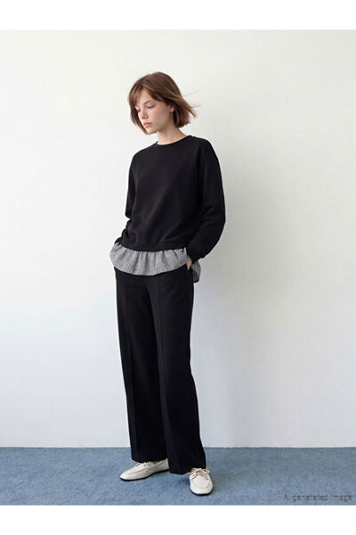 LC Waikiki Rmz Gi̇yi̇m Farkiyla Women's Sweatpants with Waist Drawstring