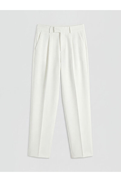 LC Waikiki RMZ GİYİM FARKIYA Γυναικείο Παντελόνι από Πλισέ Ύφασμα Carrot Plan...