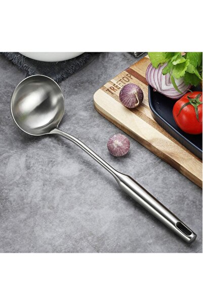 cc bin shihon High Quality Stainless Steel Matte Long Cooking Spoon Anti Rust...