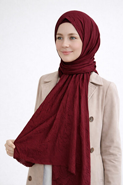 Merve Nayir Hijab Iron-Free Bamboo Crinkle Shawl
