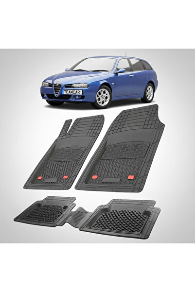 TEAMCAR Αλφά Ρομέο 156 Σπορτγουάν Φέισλιφτ 3 Συμβατά Πατάκια Δαπέδου 2003-200...