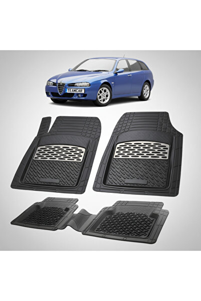 TEAMCAR Αλφά Ρομέο 156 Σπορτγουάν Φέισλιφτ 3 Συμβατά Πατάκια Δαπέδου 2003-200...