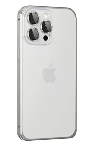 TeknoKapsül غطاء معدني غير لامع لهاتف آيفون 15 برو من جوكو - رمادي