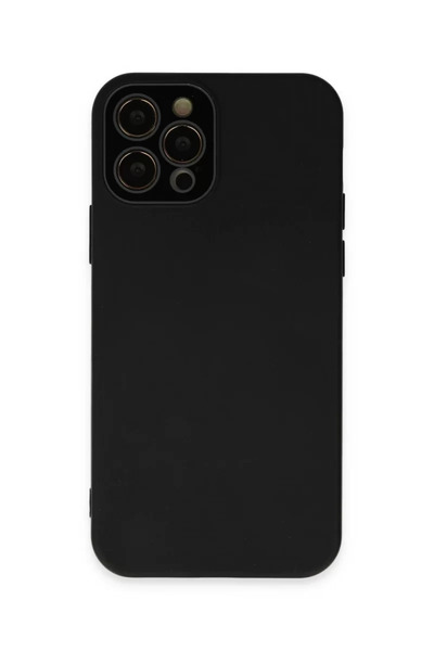 Beta Moda Hub غطاء حماية زجاجي لهاتف آيفون 12 برو ماكس من نيو فيس - أسود