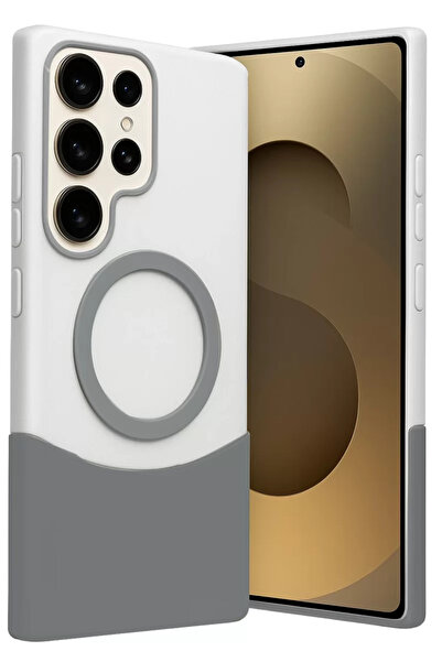 TeknoKapsül غطاء جوكو سامسونج جالاكسي S24 الترا فيلار ماجسيف - رمادي طبيعي