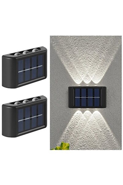 OEM Set 2 Lampi solare LED pentru exterior cu 6 LED-uri de lumina rece, auton...
