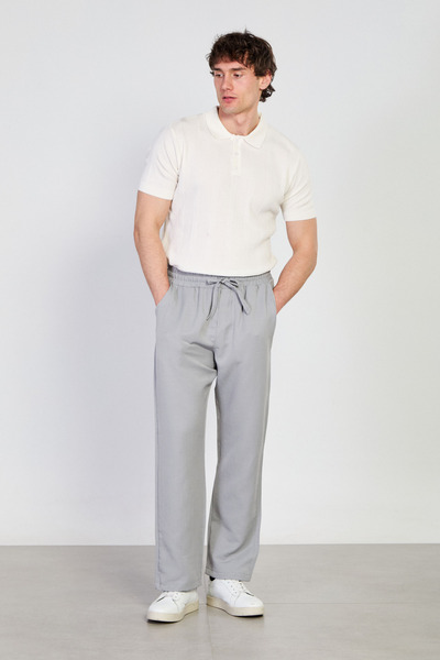 BARRELS AND OIL Men's regular fit pants - gray