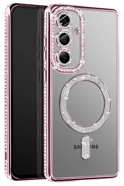 TeknoKapsül جراب جوكو سامسونج جالاكسي S26 بلس جوك سيلفر مغناطيسي سيف - وردي