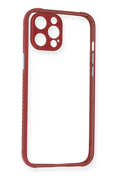 Beta Moda Hub نيوفيس حافظة آيفون 12 برو ميامي سيليكون شفاف - فوشيا