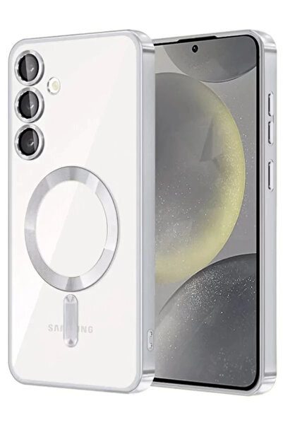 Beta Moda Hub غطاء نيو فيس سامسونج جالاكسي A35 5G كروس ماجنيتيك سيف - فضي