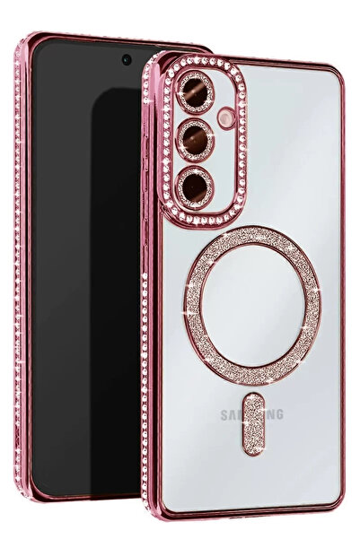 Beta Moda Hub حافظة نيو فيس سامسونج جالاكسي A36 جوكي سيملي ماجنيتي سيف - وردي