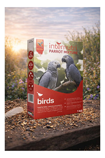 Inter Nutri Parrot Food Mix - Complete Seed Mix for Parrots - Natural and Bal...