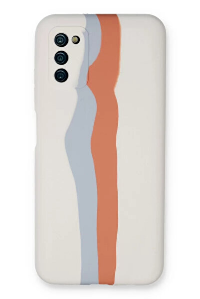 TeknoKapsül جراب Newface لهاتف Samsung Galaxy A03S مصنوع من السيليكون الرخامي...