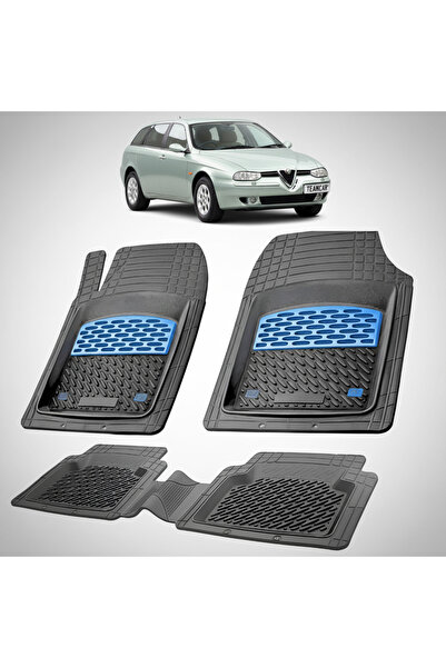 TEAMCAR Αλφά Ρομέο 156 Σπορτγουάν Φέισλιφτ 2 Συμβατά Πατάκια Δαπέδου 2000-200...