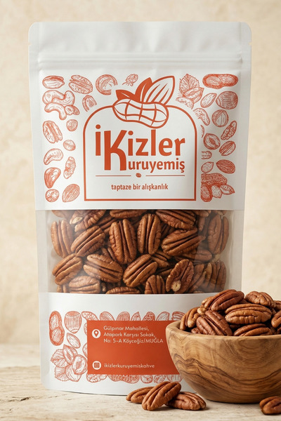 İkizler Kuruyemiş Pikan Cevizi 250 Gr Pekan Cevizi İçi Doğal Taze Katkısız Pr...