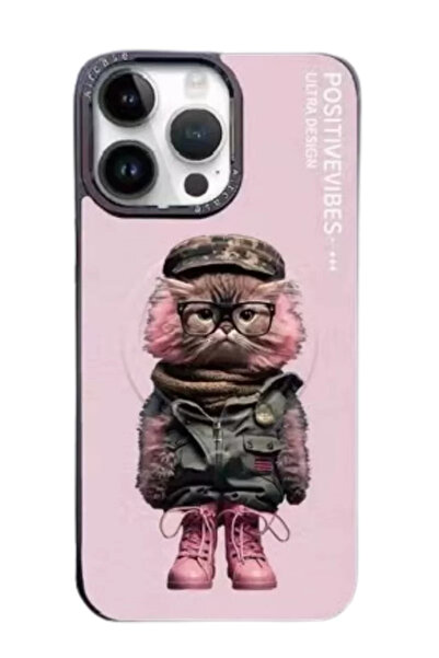 TeknoKapsül غطاء جوكو ايفون 14 برو فن ماجسيف - وردي