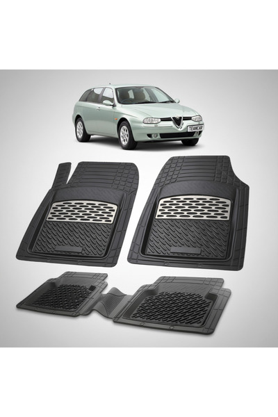 TEAMCAR Αλφά Ρομέο 156 Σπορτγουάν Φέισλιφτ 2 Συμβατά Πατάκια Δαπέδου 2000-200...