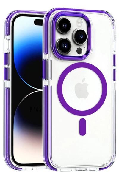 Beta Moda Hub غطاء جوكو آيفون 15 برو ماكس بيلا ماجسيف - أرجواني غامق