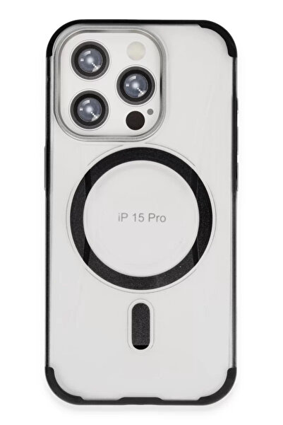 TeknoKapsül غطاء جوكو لهاتف آيفون 15 برو ماكس هيلتون ماجسيف - أسود