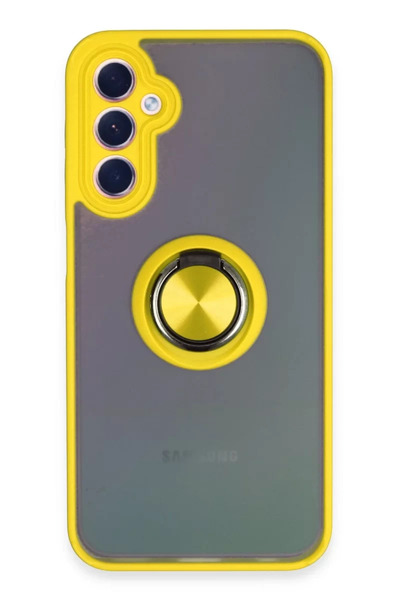 Beta Moda Hub نيوفايس حافظة سامسونج جالاكسي A24 4G مونتريال سيليكون مع حلقة -...