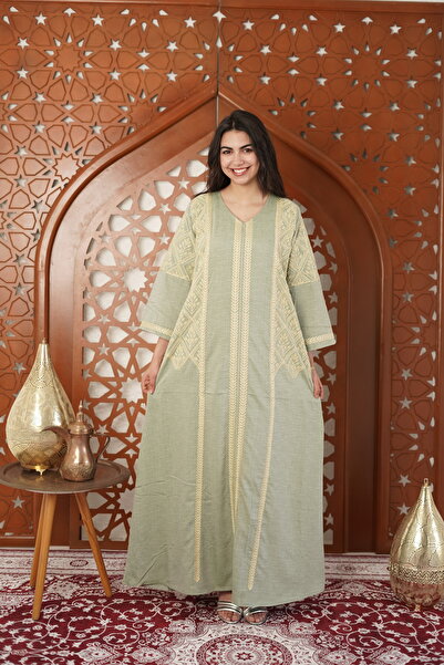 AFandina Embroidered Full-Stitched Women's Jalabiya - Your Choice for High-En...
