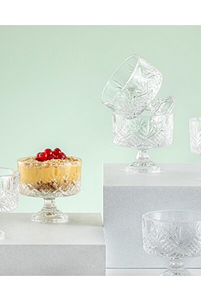 English Home Oria Cam 6-Piece Cup - Ice Cream Bowl, Transparent, 115 ml (9.03...