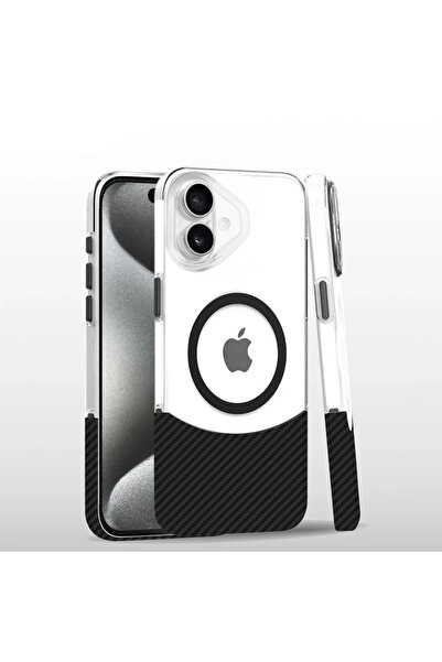 TeknoKapsül غطاء جوكو آيفون 16 كربون بازل ماجسيف - أسود-2