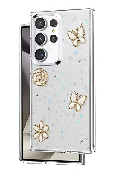 Beta Moda Hub غطاء نيو فايس سامسونج جالاكسي اس 23 الترا بنمط الفيونكة - نمط 10