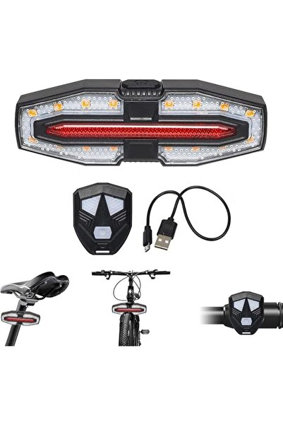 Kadisport Front + rear LED bicycle light set, USB rechargeable