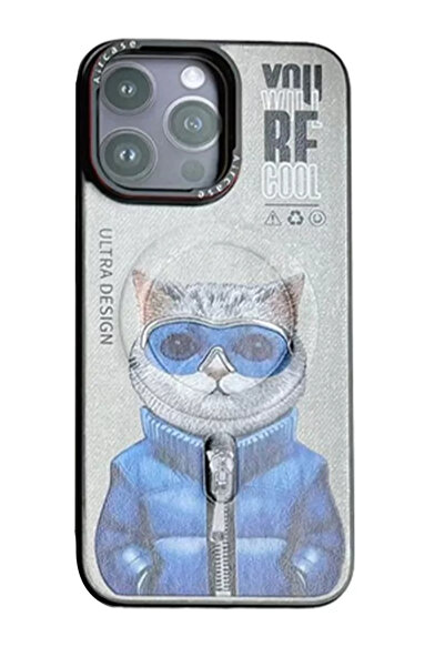 TeknoKapsül غطاء جوكو ايفون 14 برو فن ماجسيف - رمادي تيتانيوم-2