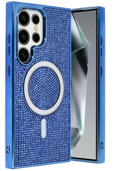 TeknoKapsül غطاء جوكو لهاتف سامسونج جالاكسي S23 الترا هيلين ماجسيف - أزرق داكن