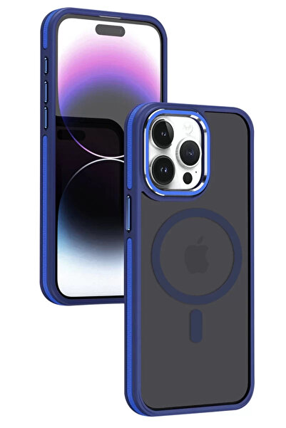 TeknoKapsül غطاء جوكو ايفون 15 برو ماكس وينر ماجسيف - أزرق داكن