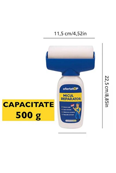 VISURON Trafalet Magic cu vopsea lavabila pe baza de apa 500 g, rola reutiliz...