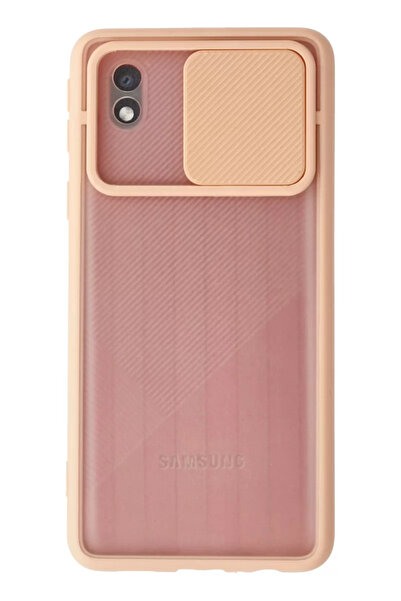 TeknoKapsül Newface Samsung Galaxy A01 Core Case Palm Frosted Camera Sliding ...