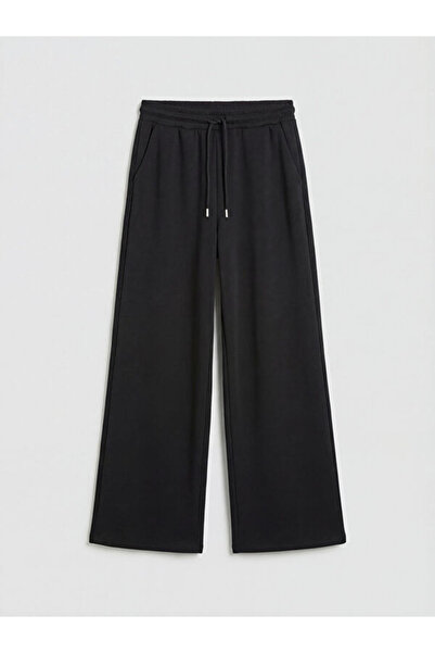 LC Waikiki RMZ GİYİM FARKİLYA Pantaloni de trening groși pentru femei, cu șnu...
