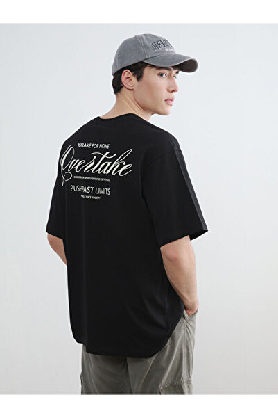 LC Waikiki RMZ GİYİM FARKIYA تي شيرت رجالي مطبوع بياقة روبا