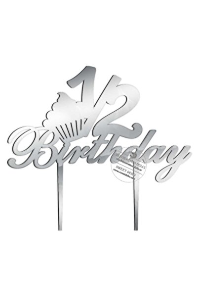 Decoratiuni Dulci Διακοσμητικό τούρτας για τα γενέθλια - Ασημένιος καθρέφτης