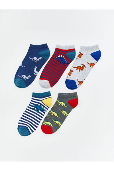 LC Waikiki Esvab • Modern & Distinctive Embroidered Boys' Bootie Socks, Pack ...