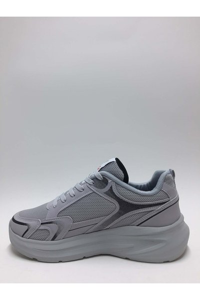 Wanderfull Lightweight Lace-Up Comfortable Gray Color Daily Men's Sports Shoes
