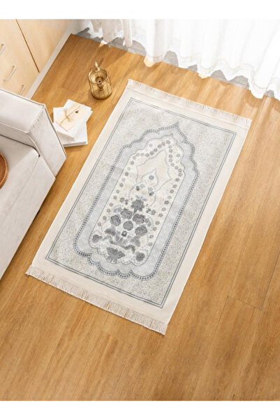 INREST Inrest Luxury Floral Patterned Prayer Rug - Soft Microfiber - 80cm X 1...