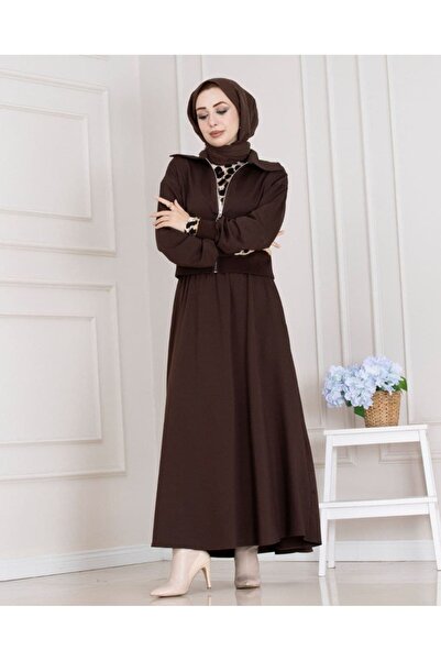 Sevitli طقم تنورة بتفاصيل سحاب من لينا