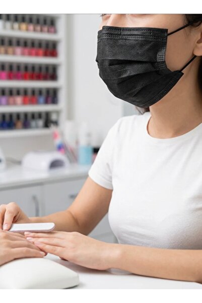 Palo Santo 1 Adet Siyah 3 Katlı Cerrahi Maske