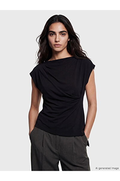 LC Waikiki بلوزة واسعة بياقة روبا وربطة عنق من UZG STORE للنساء الأنيقات