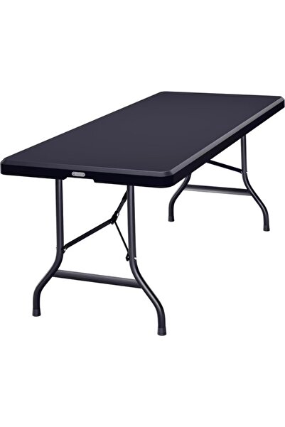 Casaria Πτυσσόμενο τραπέζι κάμπινγκ, 183x75x73 εκ., Πλαστικό, Ανθρακί