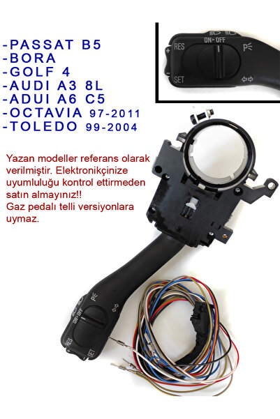 GCP German Car Parts Hız Sabitlemeli Sinyal Kolu BORA GOLF 4 PASSAT B5 OCTAVI...