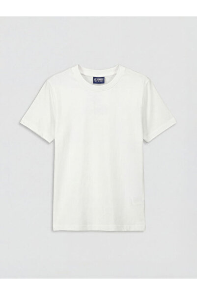 LC Waikiki Rmz Gi̇yi̇m Farkiyla Zero Roba Collar Short Sleeve Boys' T-Shirt